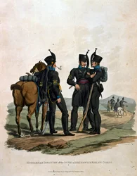 Hussards et infanterie du corps du duc de Brunswick Oels, tiré de 